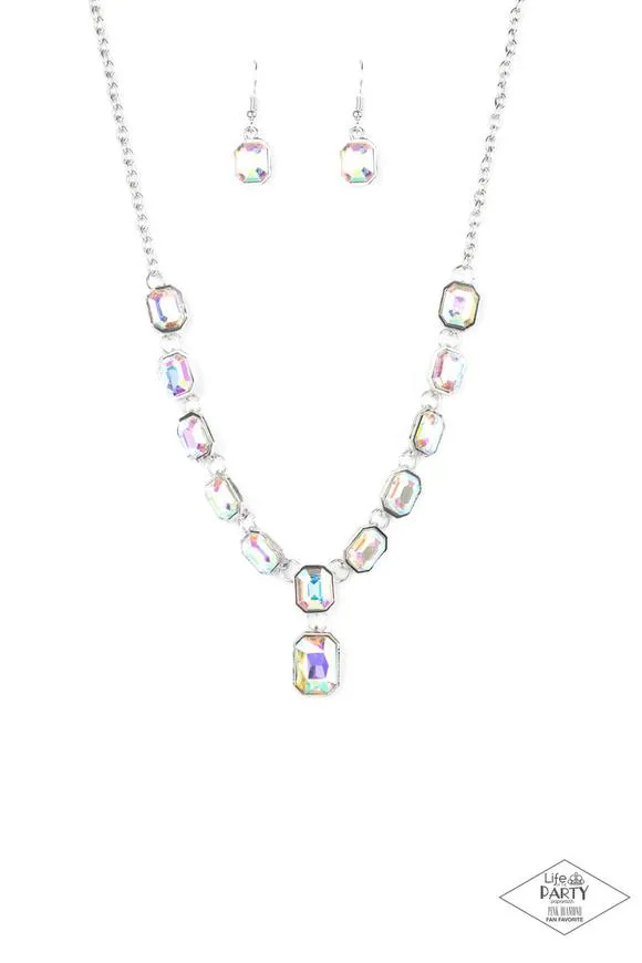 Necklaces Paparazzi Jewelry Paparazzi Necklace The Right to Remain Sparkly Multi