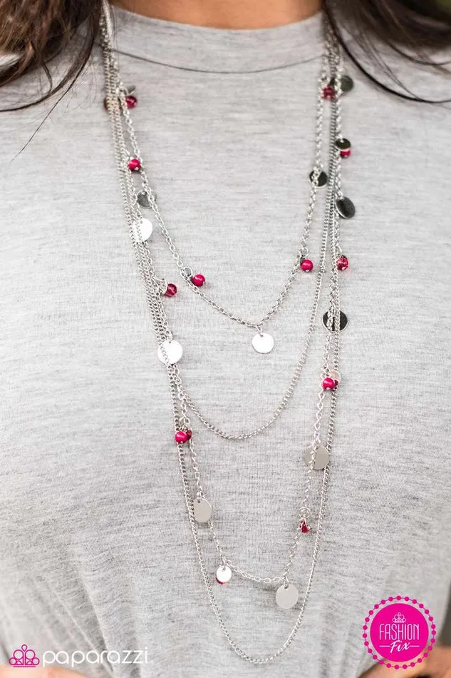 Necklaces Paparazzi Jewelry Paparazzi Necklace The Shake Up Pink
