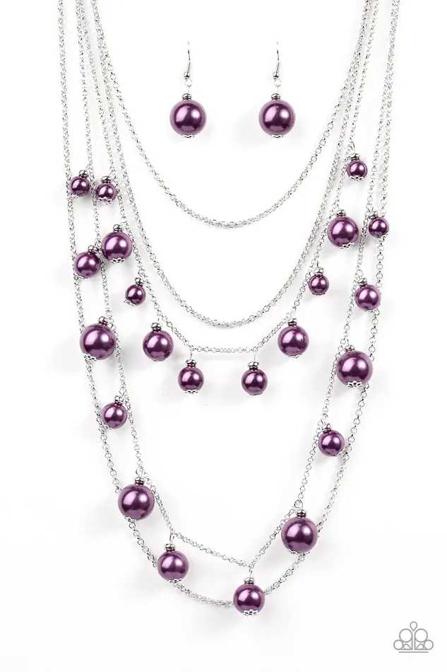 Necklaces Paparazzi Jewelry Paparazzi Necklace Up Close and Personal Purple