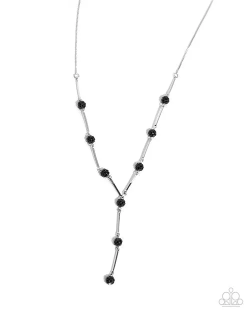 Necklaces Paparazzi Jewelry Paparazzi Necklace Waltzing Welcome Black
