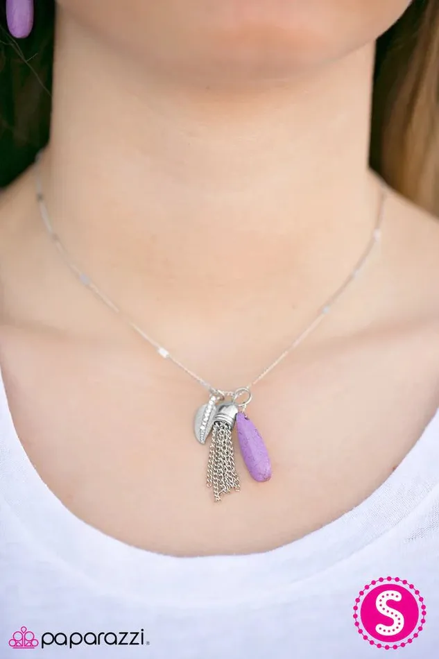 Necklaces Paparazzi Jewelry Paparazzi Necklace Western Walkabout Purple