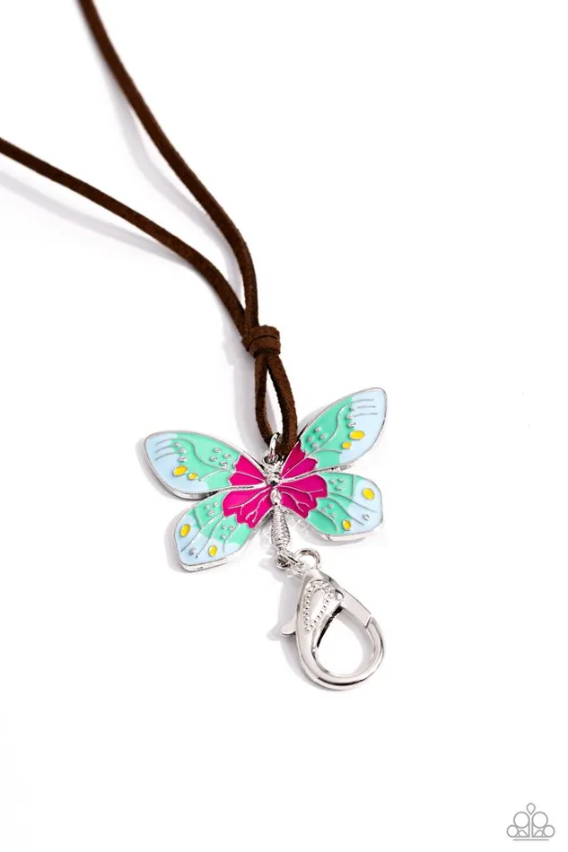 Necklaces Paparazzi Jewelry Paparazzi Necklace Winged Wanderer Blue Necklaces Paparazzi Jewelry Paparazzi Necklace Winged Wanderer Blue