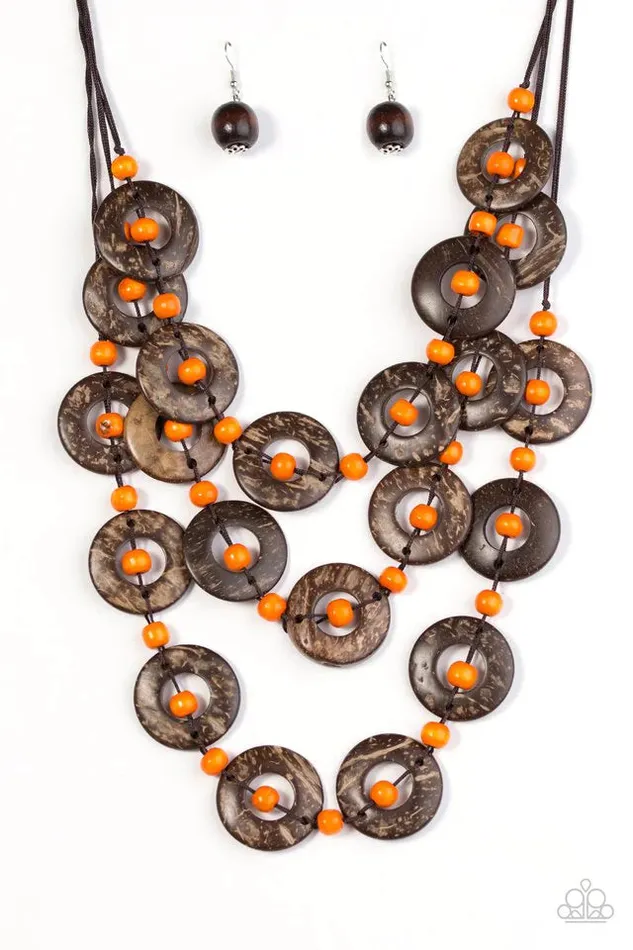 Necklaces Paparazzi Necklace Bora Bora Beauty Orange Paparazzi Jewelry