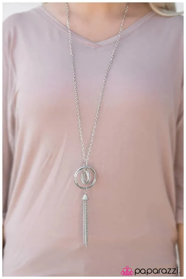 Necklaces Paparazzi Necklace Count Your Blessings Silver Paparazzi Jewelry