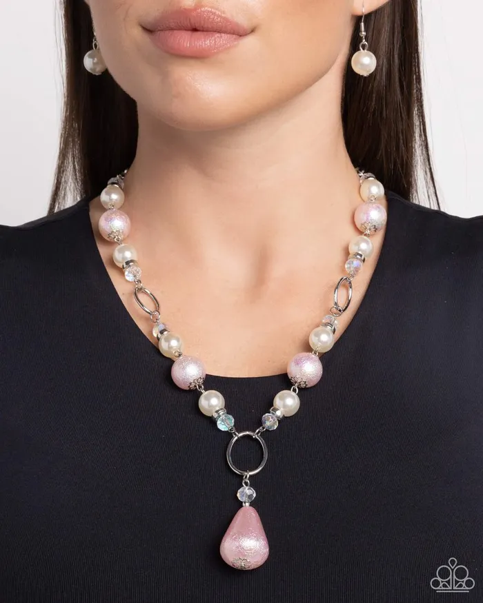Necklaces Paparazzi Necklace Foiled Fairy Tale Pink Paparazzi Jewelry