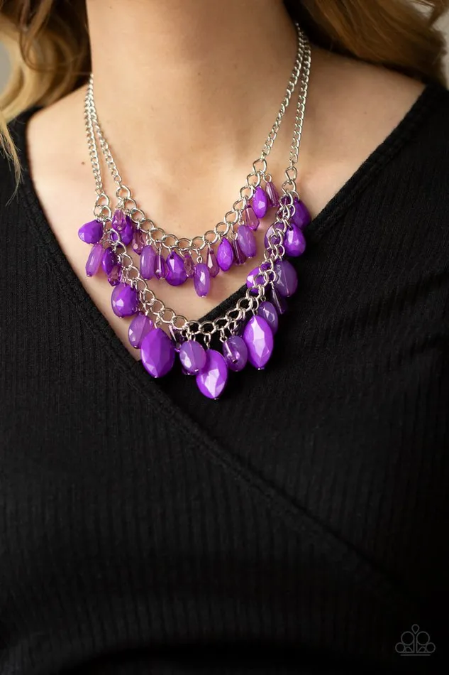 Necklaces Paparazzi Necklace Midsummer Mixer Purple Paparazzi Jewelry