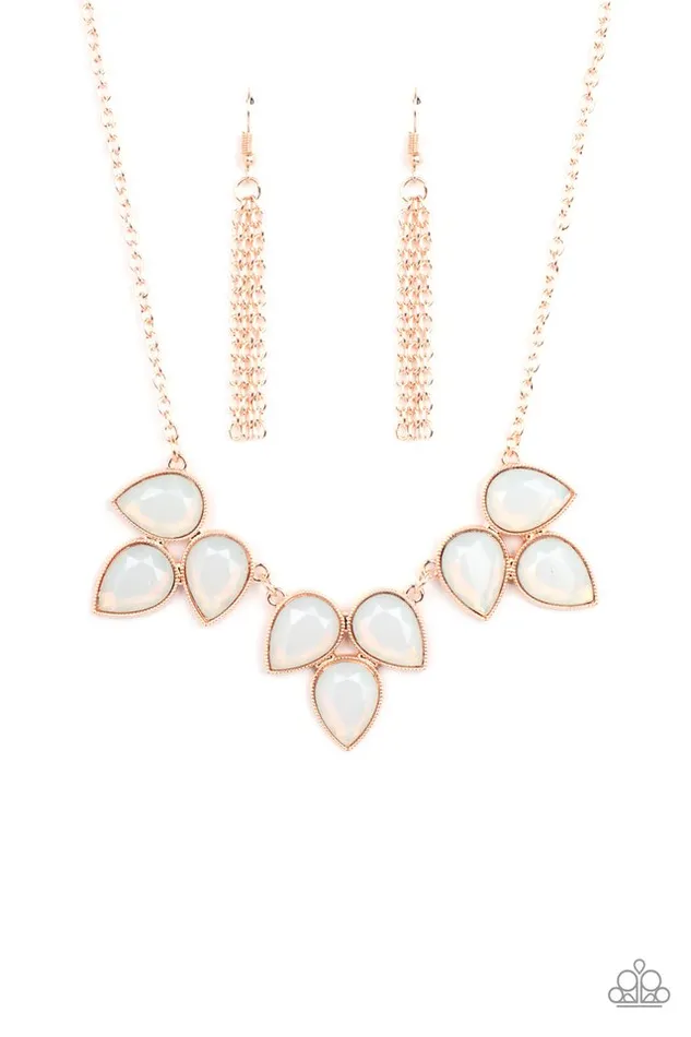 Necklaces Paparazzi Necklace Prairie Fairytale Rose Gold Paparazzi Jewelry