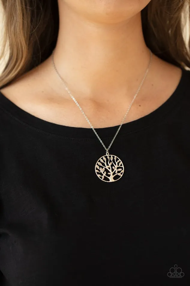 Necklaces Paparazzi Necklace Save The MONEY Trees Brown Paparazzi Jewelry