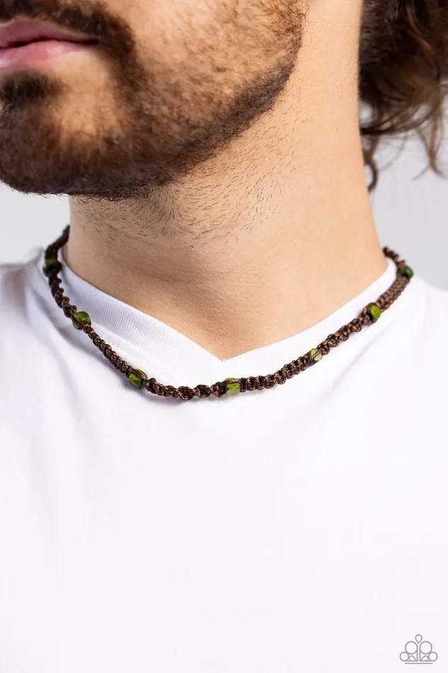 Necklaces Paparazzi Necklace Scenic Climb Green Paparazzi Jewelry