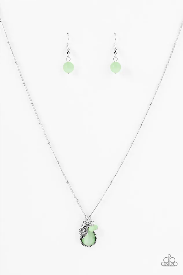 Necklaces Paparazzi Necklace Stellar Splendor Green Paparazzi Jewelry