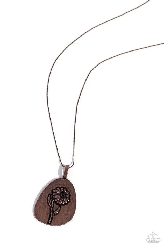 Necklaces Paparazzi Necklace Sunflower Shift Copper Paparazzi Jewelry Necklaces Paparazzi Necklace Sunflower Shift Copper Paparazzi Jewelry