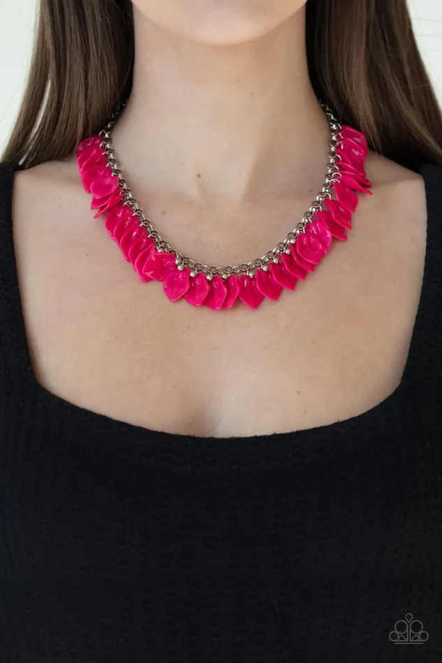 Necklaces Paparazzi Necklace Super Bloom Pink Paparazzi Jewelry