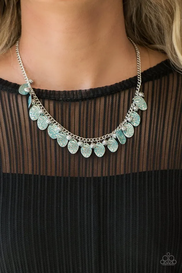 Necklaces Paparazzi Necklace Vintage Gardens Blue Paparazzi Jewelry