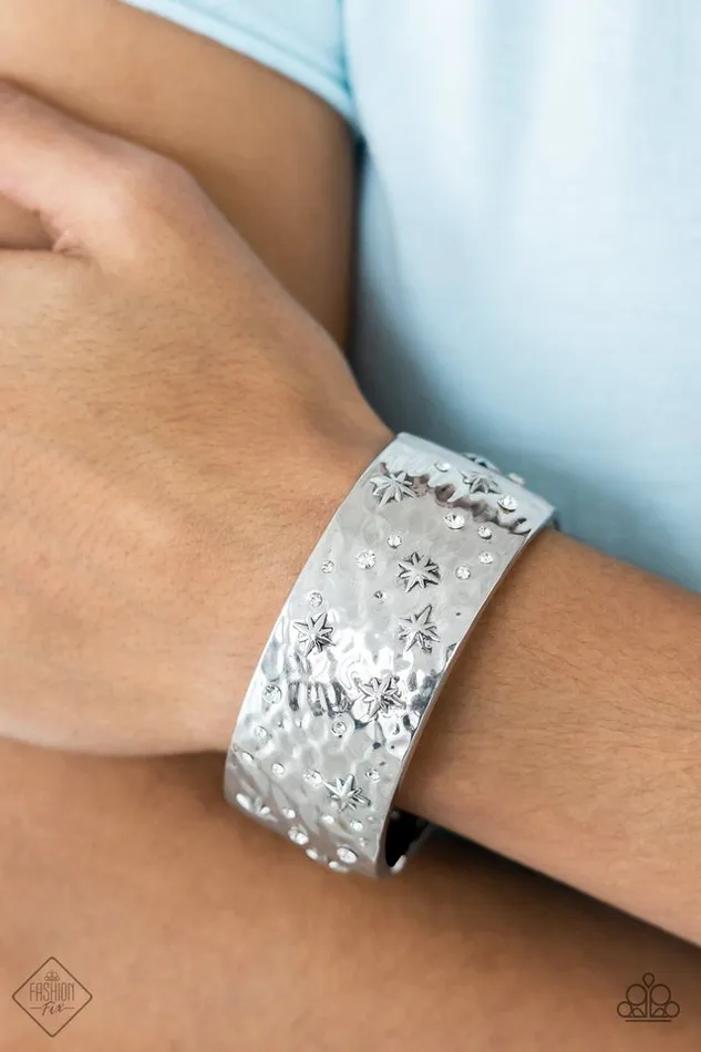 Paparazzi Bracelet Across the Constellations White Paparazzi Jewelry Bracelets