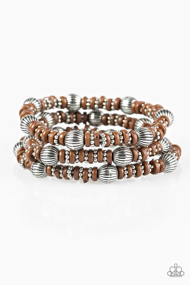 Paparazzi Bracelet Barcelona Ball Brown Paparazzi Jewelry Bracelets