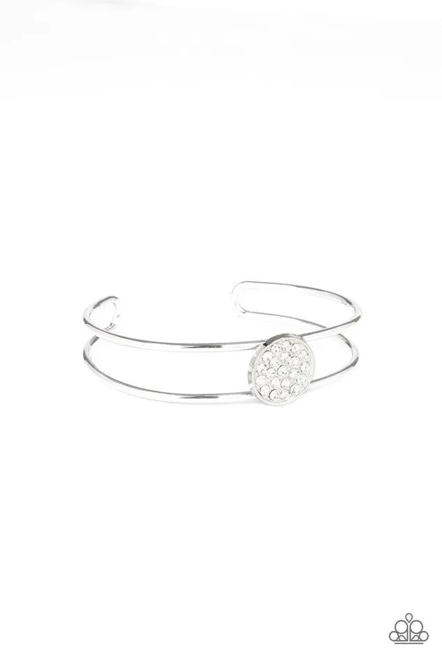 Paparazzi Bracelet Dial Up The Dazzle White Paparazzi Jewelry Bracelets
