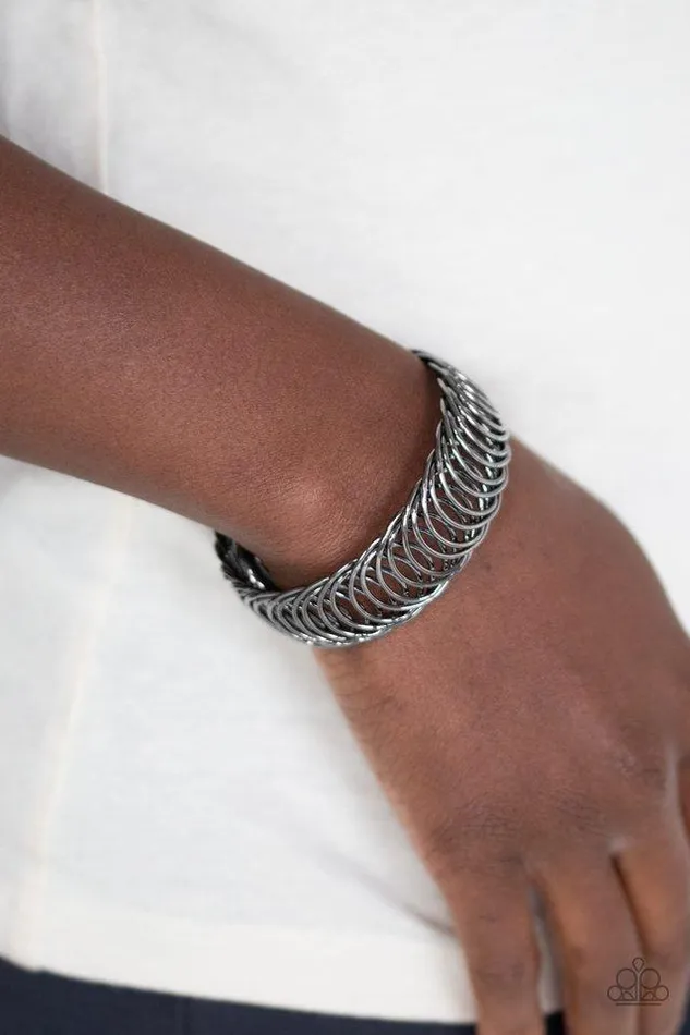 Paparazzi Bracelet Dizzyingly Demure Black Paparazzi Jewelry Bracelets