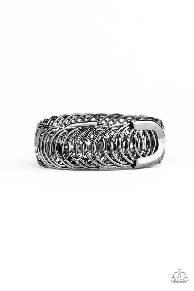 Paparazzi Bracelet Dizzyingly Demure Black Paparazzi Jewelry Bracelets