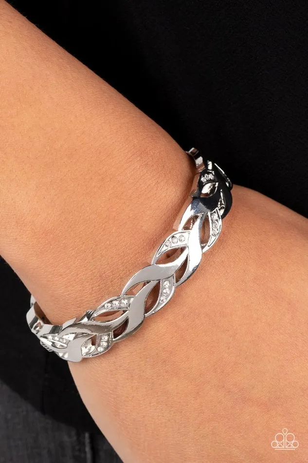 Paparazzi Bracelet EditorinLEAF White Paparazzi Jewelry Bracelets