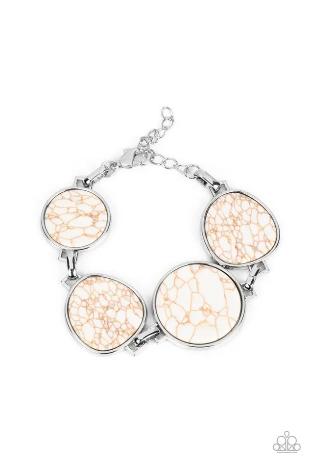 Paparazzi Bracelet Flat Out Frontier White Paparazzi Jewelry Bracelets Paparazzi Bracelet Flat Out Frontier White Paparazzi Jewelry Bracelets