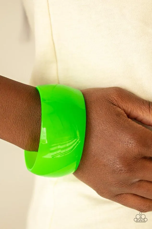 Paparazzi Bracelet Fluent in Flamboyance Green Paparazzi Jewelry Bracelets