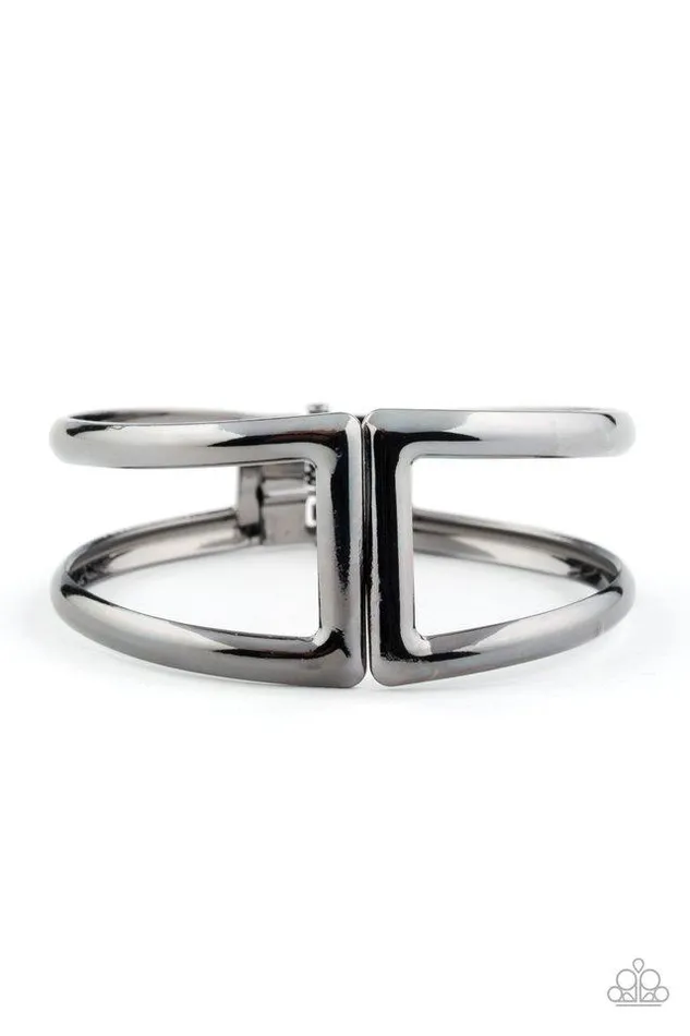 Paparazzi Bracelet Geo Glam Black Paparazzi Jewelry Bracelets