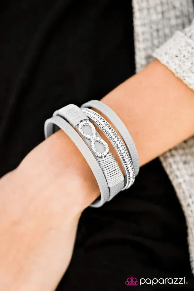 Paparazzi Bracelet Happily FOREVER After Silver Paparazzi Jewelry Bracelets