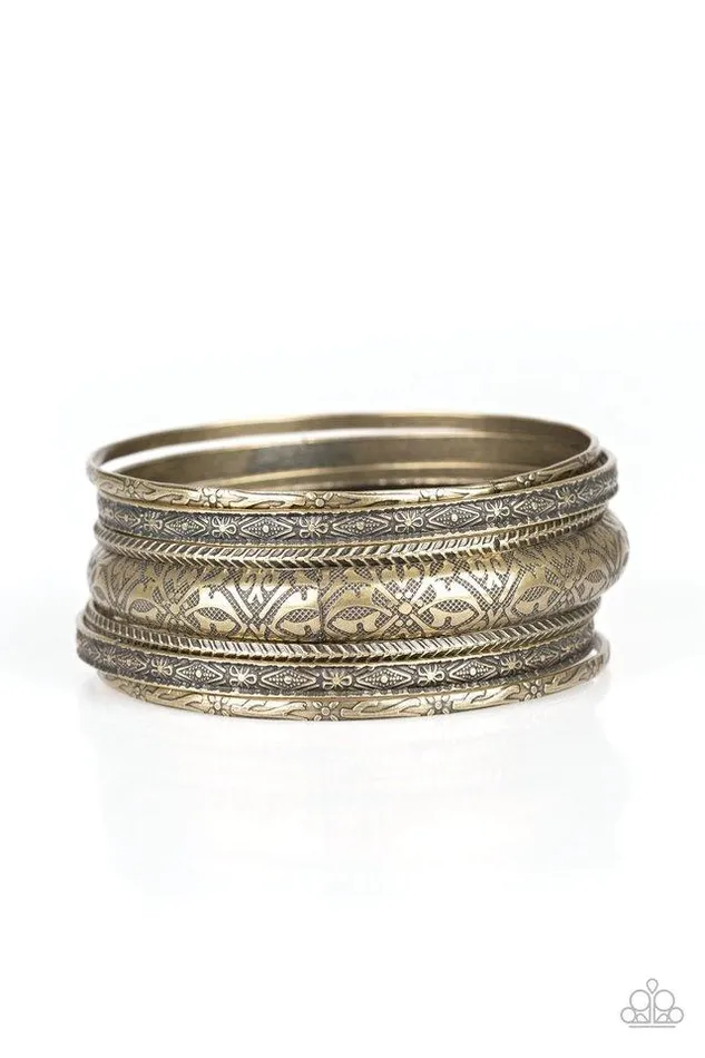 Paparazzi Bracelet Hidden Groves Brass Paparazzi Jewelry Bracelets