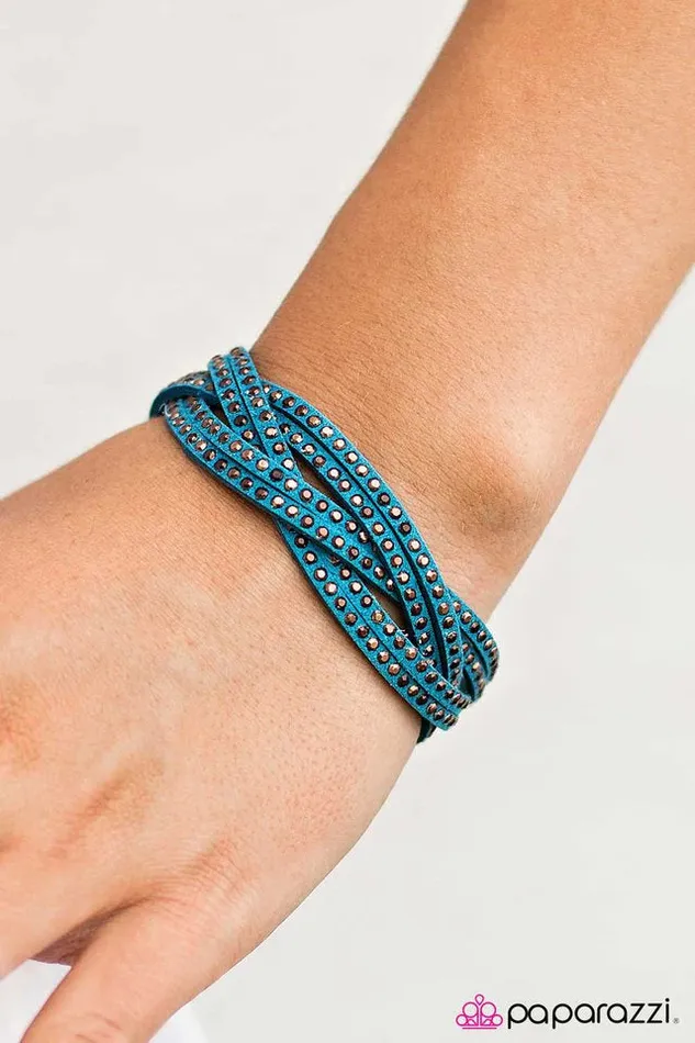 Paparazzi Bracelet Home Run Blue Paparazzi Jewelry Bracelets