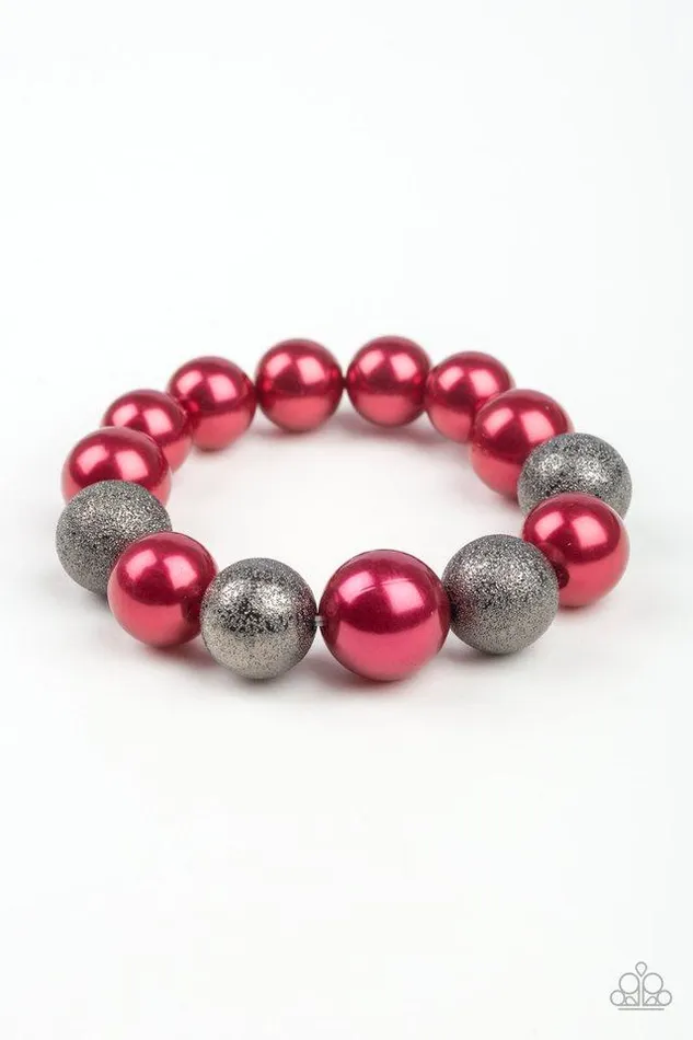 Paparazzi Bracelet Humble Hustle Red Paparazzi Jewelry Bracelets