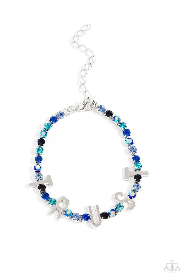 Paparazzi Bracelet I Will Trust In You Blue Paparazzi Jewelry Bracelets Paparazzi Bracelet I Will Trust In You Blue Paparazzi Jewelry Bracelets