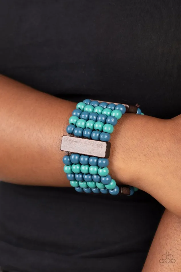 Paparazzi Bracelet Island Soul Blue Paparazzi Jewelry Bracelets