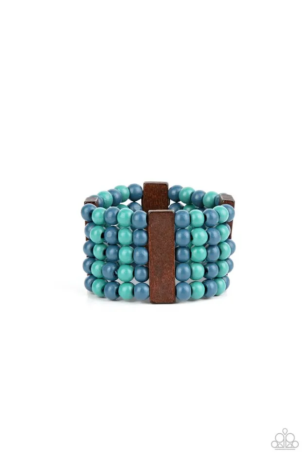 Paparazzi Bracelet Island Soul Blue Paparazzi Jewelry Bracelets