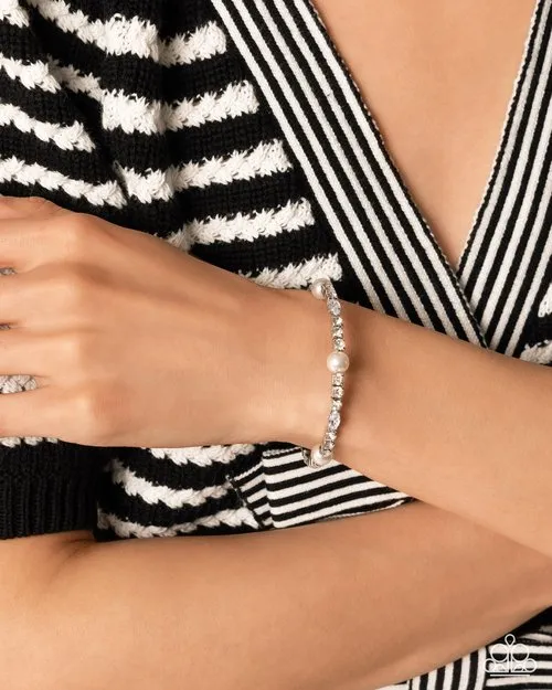 Paparazzi Bracelet Ladylike Leader White Paparazzi Jewelry Bracelets Paparazzi Bracelet Ladylike Leader White Paparazzi Jewelry Bracelets