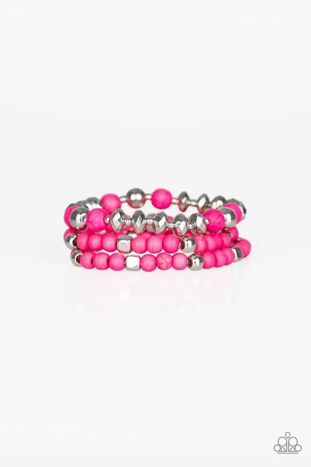 Paparazzi Bracelet Mountain Artist Pink Paparazzi Jewelry Bracelets