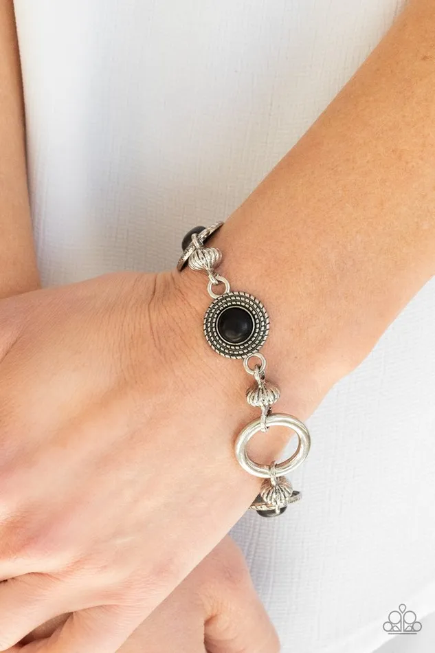 Paparazzi Bracelet Musical Mountains Black Paparazzi Jewelry Bracelets