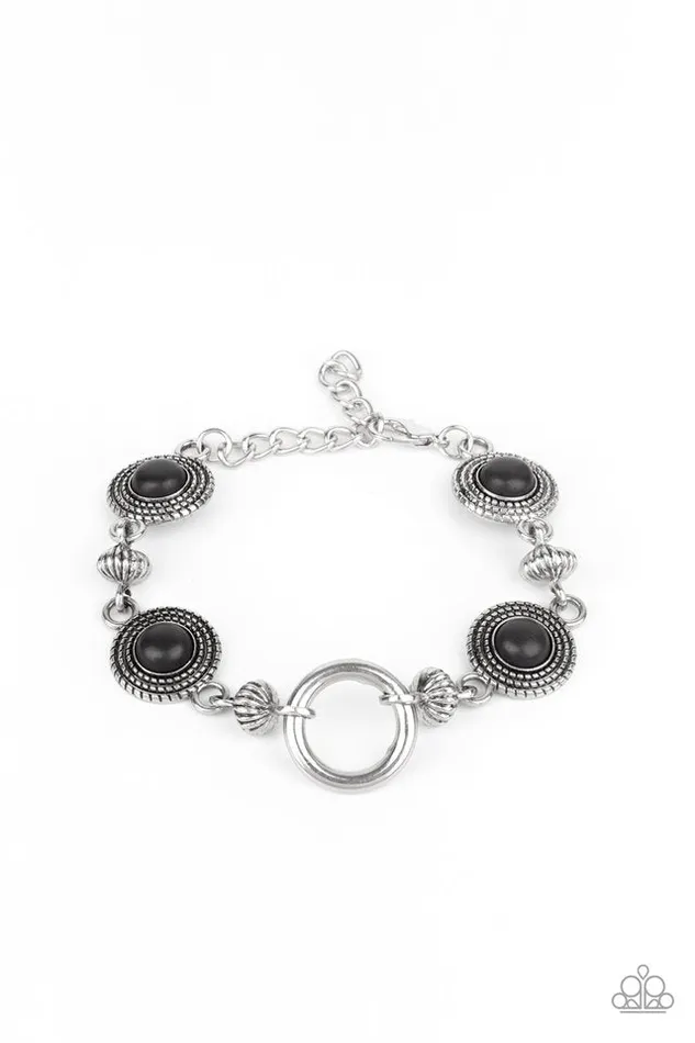 Paparazzi Bracelet Musical Mountains Black Paparazzi Jewelry Bracelets