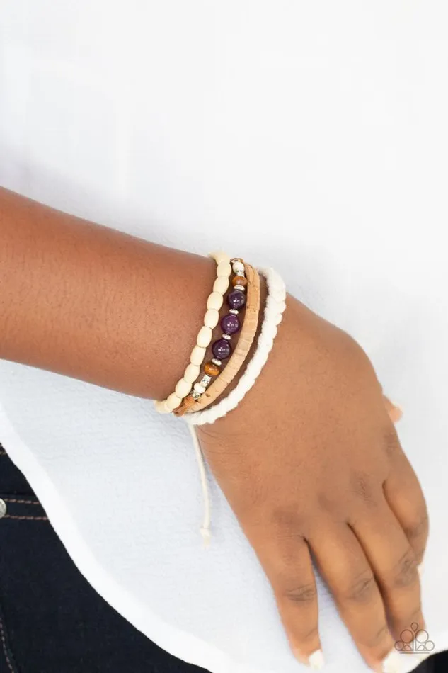 Paparazzi Bracelet NaturalBorn Navigator Purple Paparazzi Jewelry Bracelets