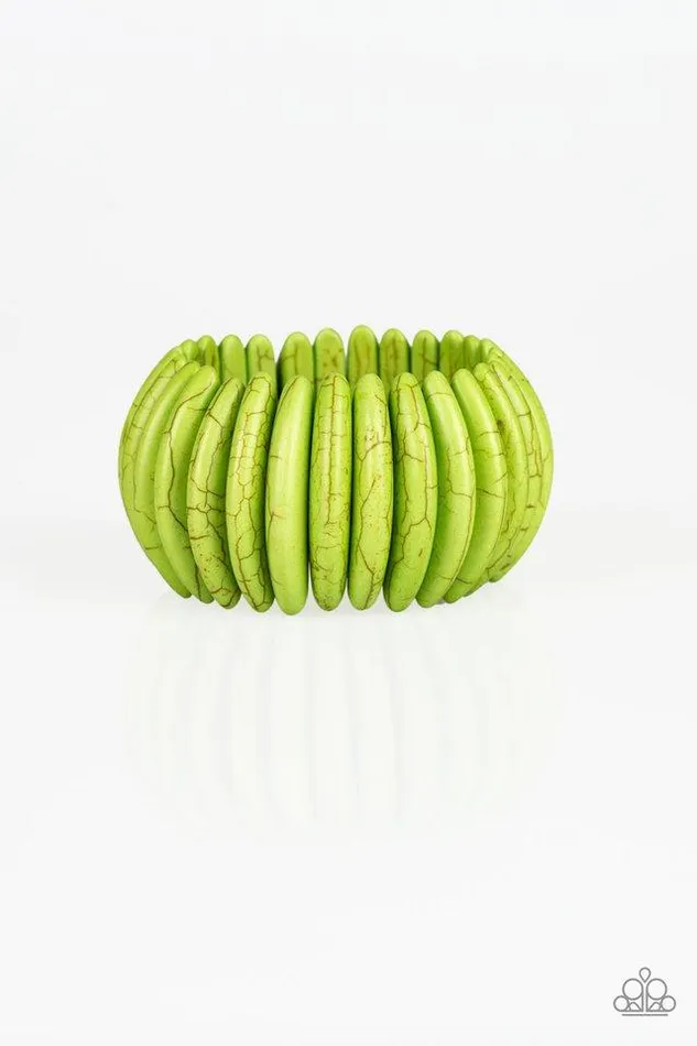 Paparazzi Bracelet Naturally Nomad Green Paparazzi Jewelry Bracelets