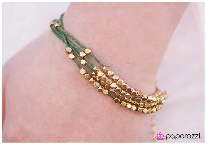 Paparazzi Bracelet Rebel Diamonds Green Paparazzi Jewelry Bracelets