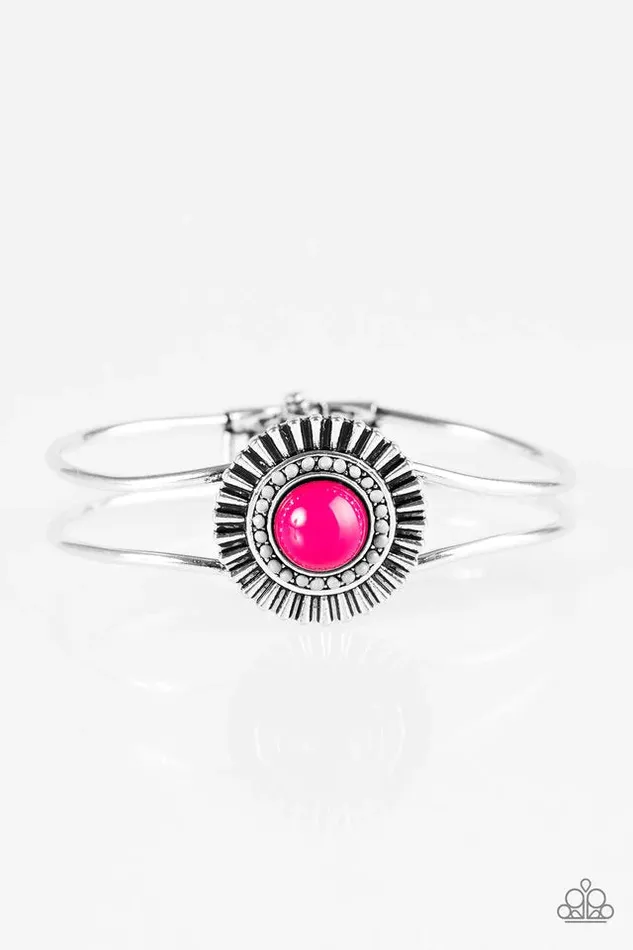 Paparazzi Bracelet Right On HUE Pink Paparazzi Jewelry Bracelets
