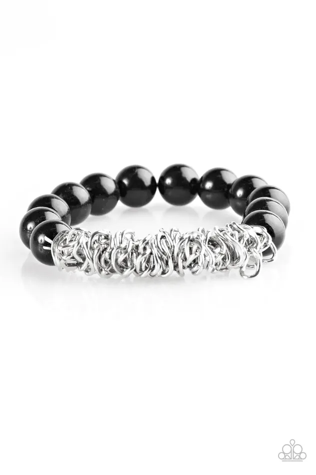 Paparazzi Bracelet Shock Factor Black Paparazzi Jewelry Bracelets