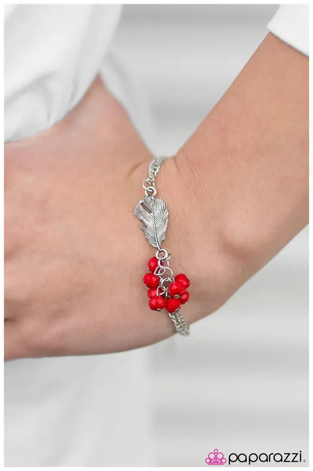 Paparazzi Bracelet So Fly Red Paparazzi Jewelry Bracelets