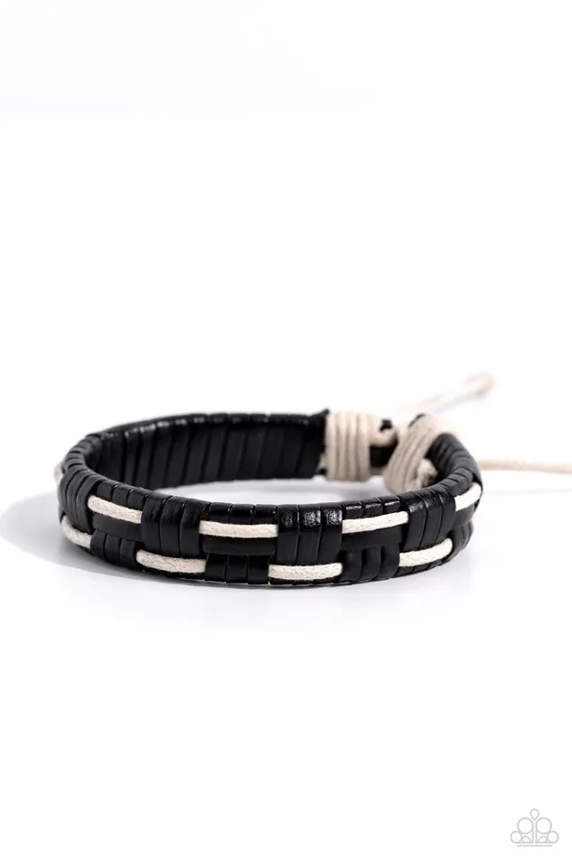 Paparazzi Bracelet Solo Escapade Black Paparazzi Jewelry Bracelets