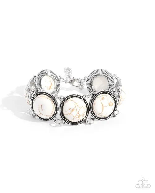 Paparazzi Bracelet Stony Session White Paparazzi Jewelry Bracelets Paparazzi Bracelet Stony Session White Paparazzi Jewelry Bracelets