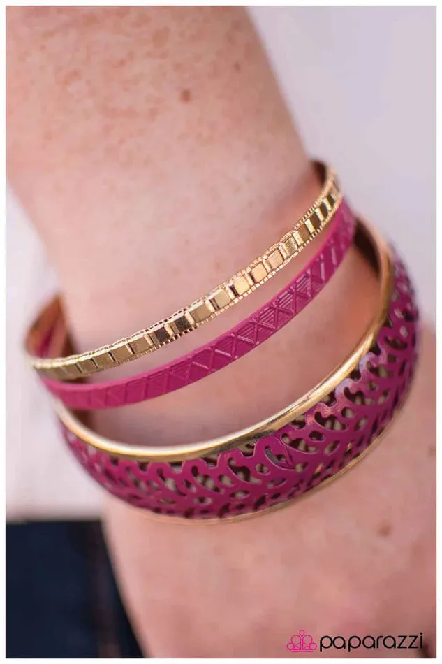 Paparazzi Bracelet The Grand Scheme of Things Pink Paparazzi Jewelry Bracelets
