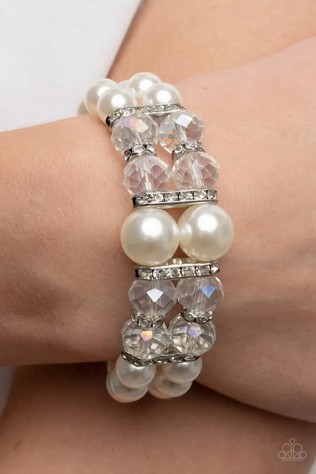 Paparazzi Bracelet Timelessly Tea Party White Paparazzi Jewelry Bracelets