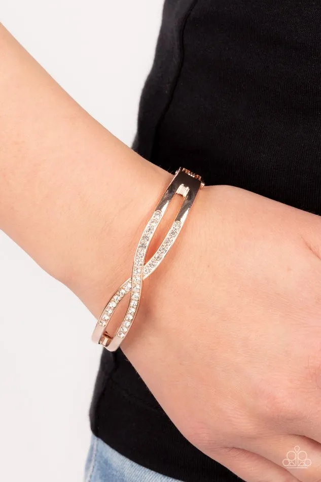 Paparazzi Bracelet Woven in Wealth Gold Paparazzi Jewelry Bracelets
