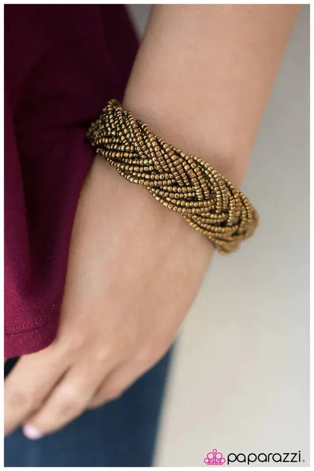 Paparazzi Bracelet Youre All I BEAD Brass Paparazzi Jewelry Bracelets