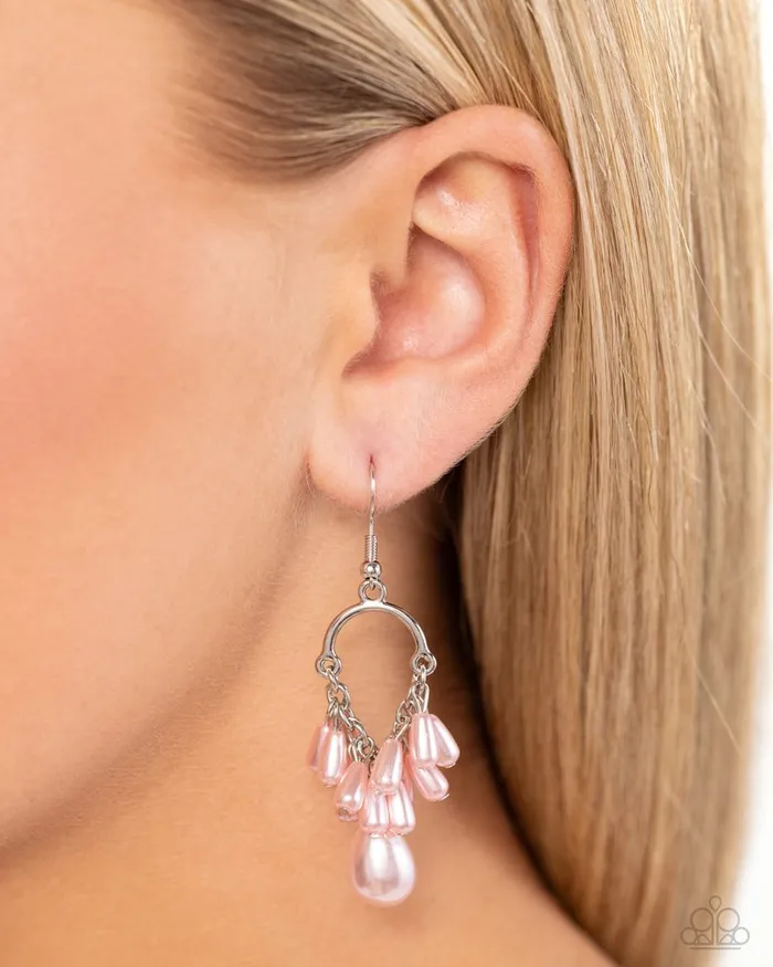 Paparazzi Earring Ahoy There Pink Paparazzi Jewelry Earrings